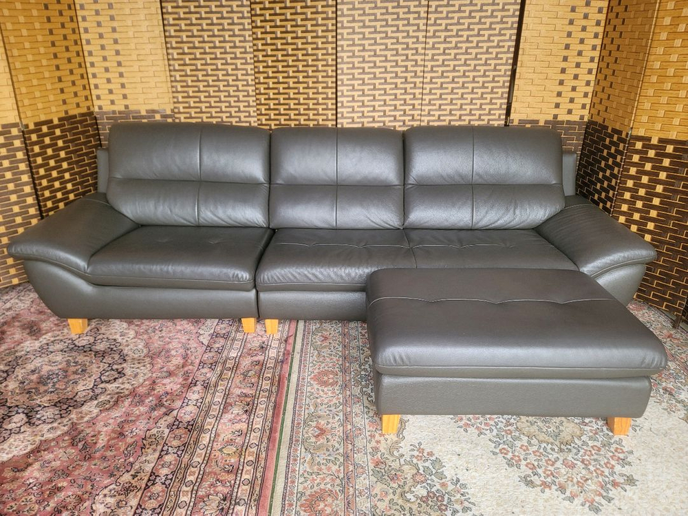 *소파맨*JACOMO*마린*천연가죽*4인용소파*SS급 이미지