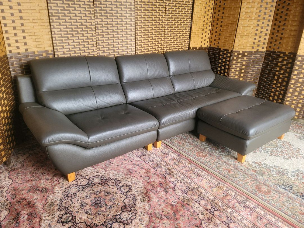 *소파맨*JACOMO*마린*천연가죽*4인용소파*SS급 이미지