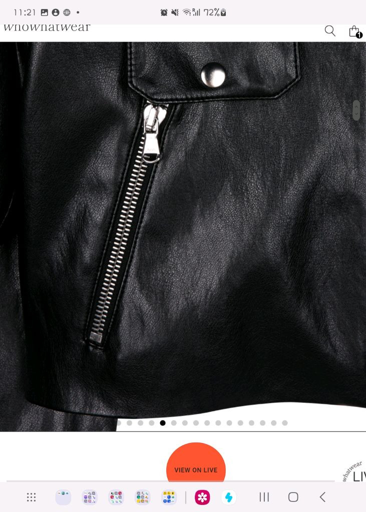 새상품!! 블랙 크롭 레더 자켓--4