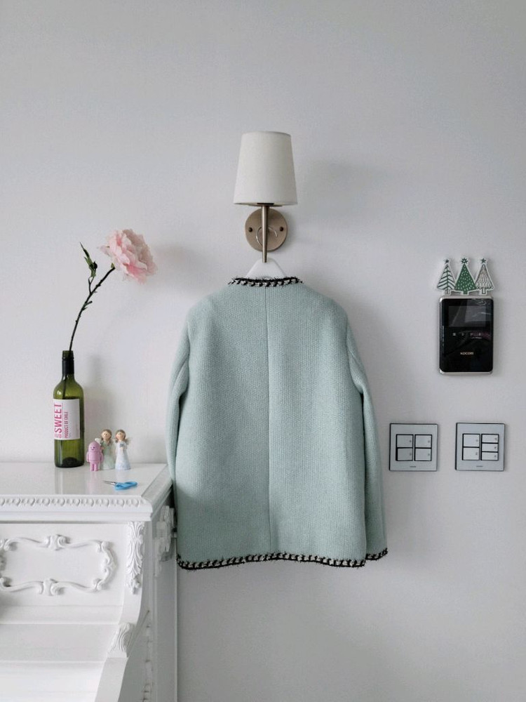 민먼데이 민트 트위드자켓(반택포)--6