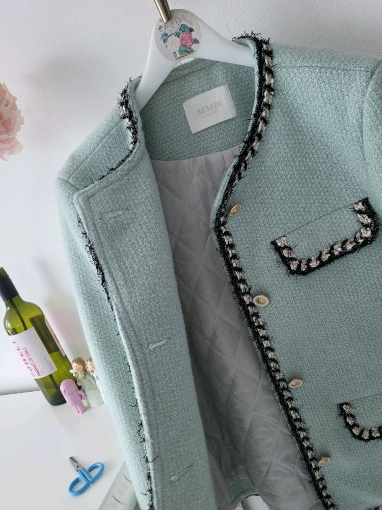 민먼데이 민트 트위드자켓(반택포)--7