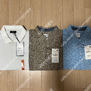 자라 남성 카라티 3종 새상품 100사이즈