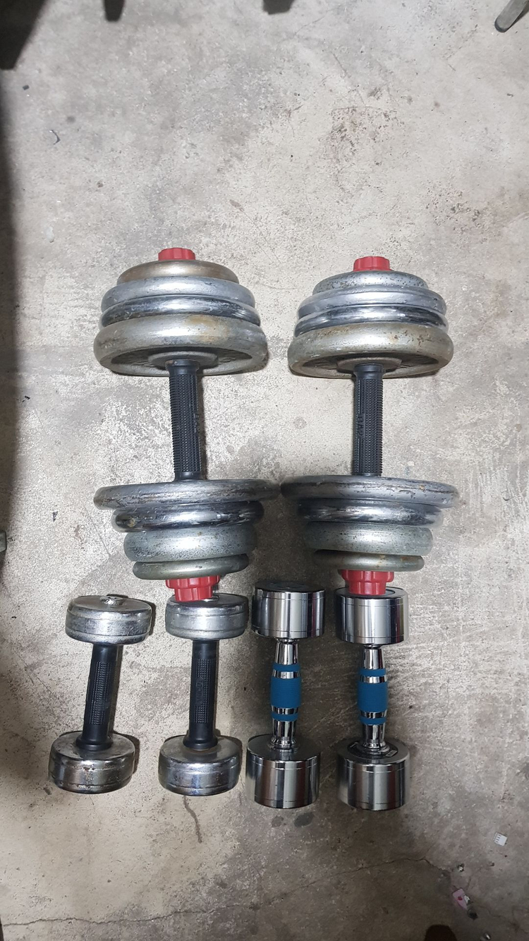 조립 무게조정 아령 저중량 아령 덤벨 16킬로 4킬로 3킬로 저렴히 팝니다 구리역에서--0