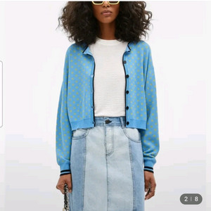 빔바이롤라 도트 니트 가디건 S 사이즈