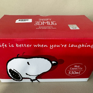 스누피 3d 머그컵 530ml 택포