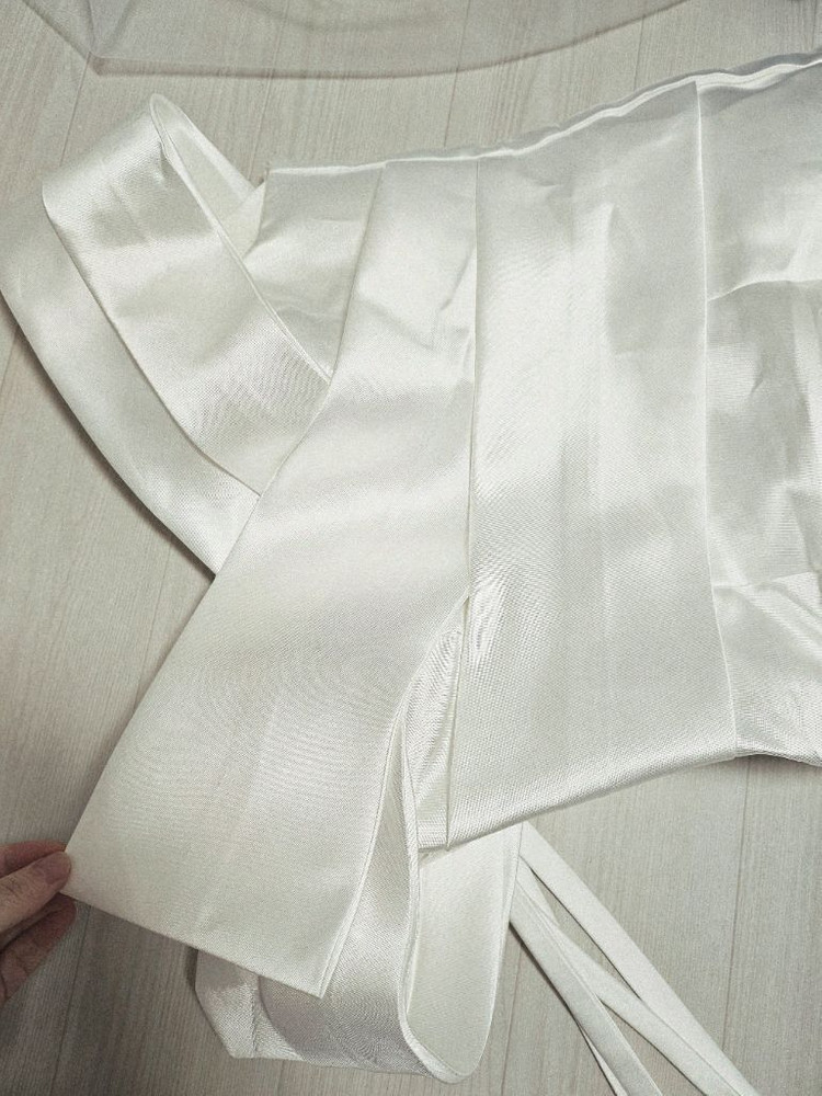 (66) 셀프 웨딩 드레스 오프숄더 머메이드 테일--5