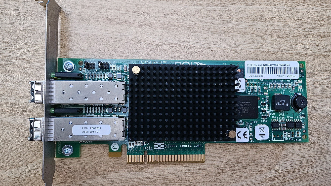 IBM 42D0500 8G 2포트 카드--1