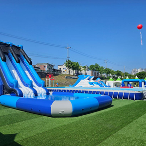 대형 에어바운스 물놀이기구 물놀이바운스 에어바운스 미끄럼틀 에어풀장 공기주입식수영장 이동식수영장 중고