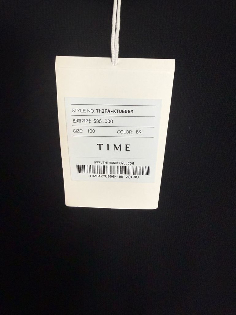 타임옴므 퓨어 캐시미어 100% 모크넥 니트 탑 팝니다 100사이즈 케시미어 이미지