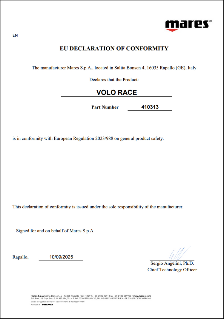 마레스 볼로 레이스 mares volo race 오리발 롱핀--9