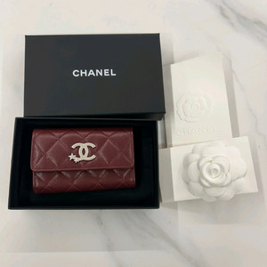 샤넬 스타 플랩 cc로고 카드지갑
