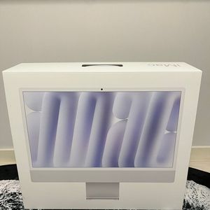 실사용거의X/박스풀] 애플 아이맥 M4 실버 10코어 16GB 256GB+애플케어(27년말까지)