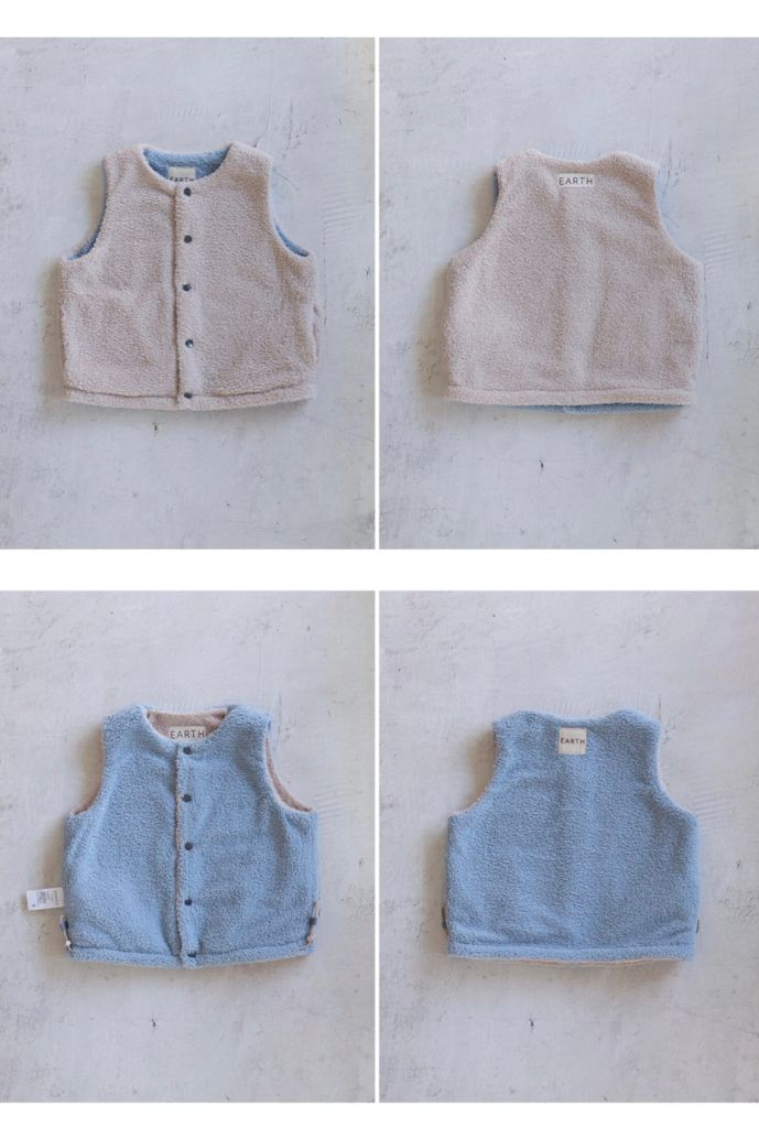 (새상품) 얼스 리버서블 후리스 조끼 3사이즈--1