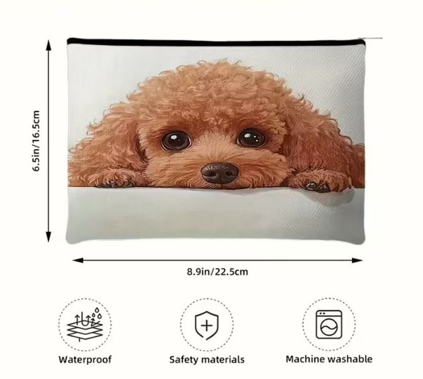 [휴대용가방] 귀여운 강아지 화장품가방 휴대용가방 소품가방 (새제품)--2