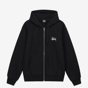 S,M) 스투시 후드집업 블랙