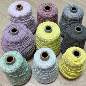 뜨개실 콘사 튜브사 소품용 코바늘