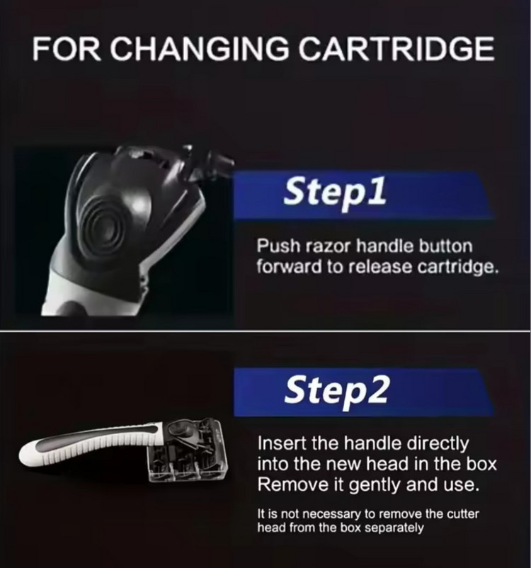 새상품 / 3중날 면도기 면도날 / 본체+22개면도날 이미지