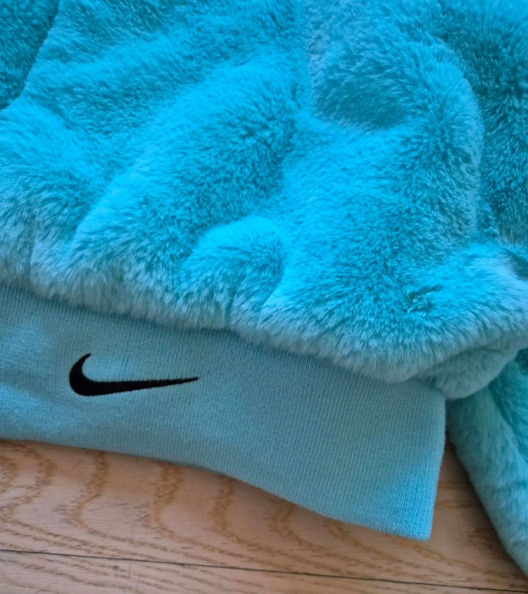 나이키 스우시 후리스 페이크 퍼 후드집업 자켓 DD5117-482 L(90)--4