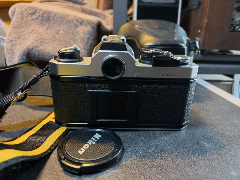 니콘FM2 민무늬 셔터막 니콘50mm.4렌즈 필름 카메라--2