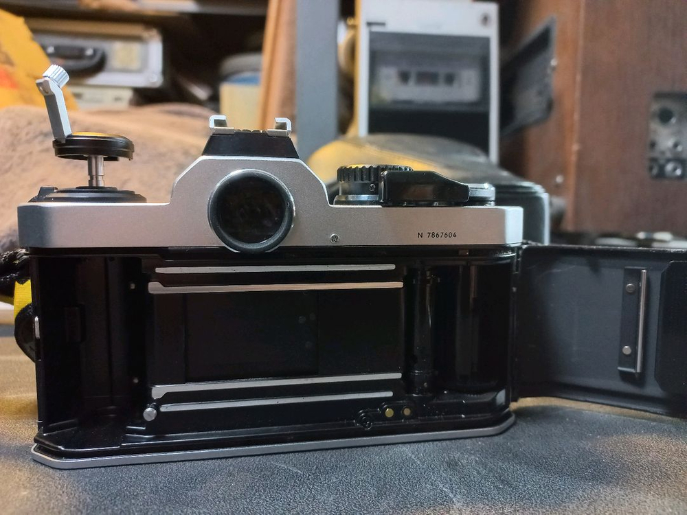 니콘FM2 민무늬 셔터막 니콘50mm.4렌즈 필름 카메라--3