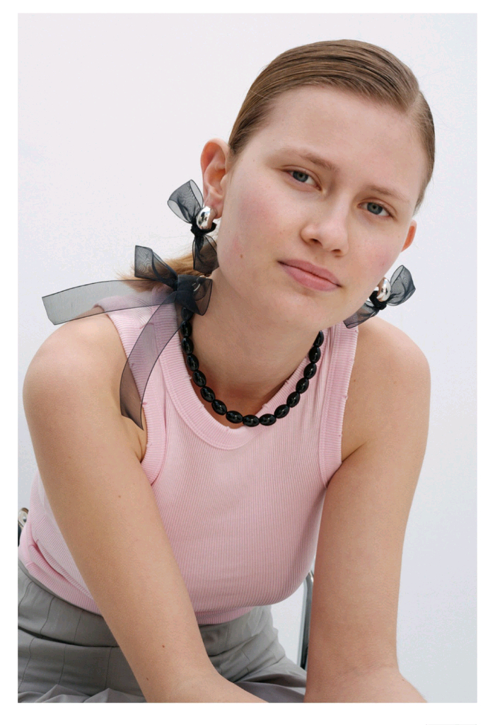 먼데이에디션 리본 이어링--6