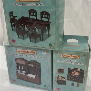 실바니안 클래식 가구 식탁, 씽크대, 티비&전화기 새상품 이미지