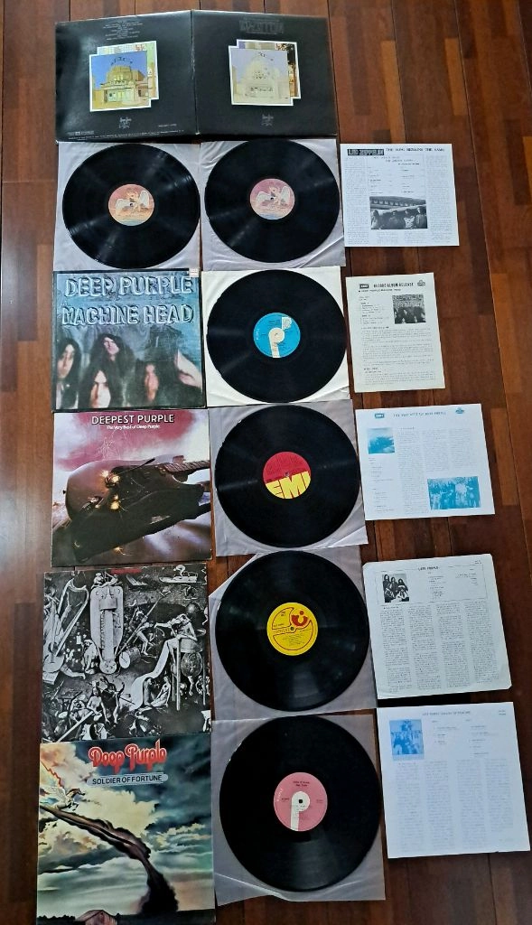 레드제플린 딥퍼플 6 LP 일괄판매 이미지