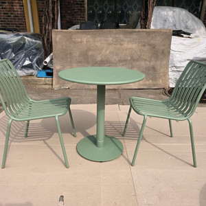 [직거래용]알루알루 ALUALU 야외 알미늄 테이블 스틸 체어 2인세트 이미지