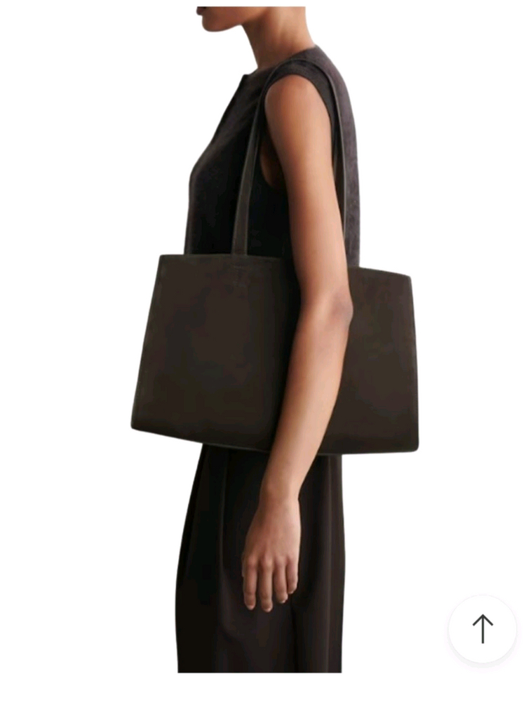 코스 cos 스웨이드 가방 토트백 숄더백 다크 브라운 자라 이미지