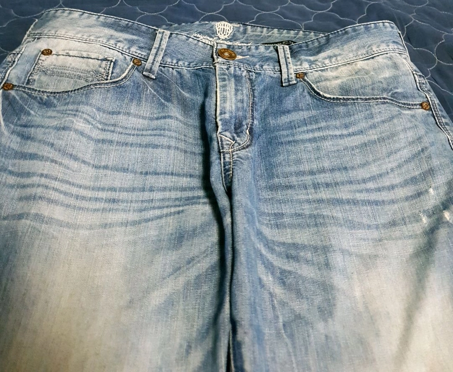 (10s) 빈폴 진 빈티지 에이징워싱 백로고자수 스트레이트 데님팬츠(33) 이미지