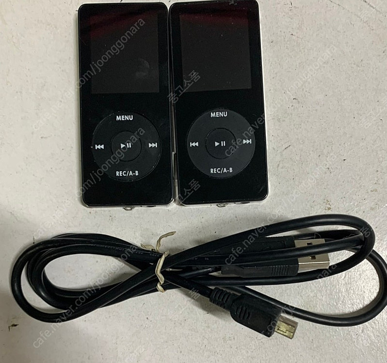 구형 MP3 512메가 블랙 칼라 부품용 또는 소품용 2대 일괄 판매 이미지