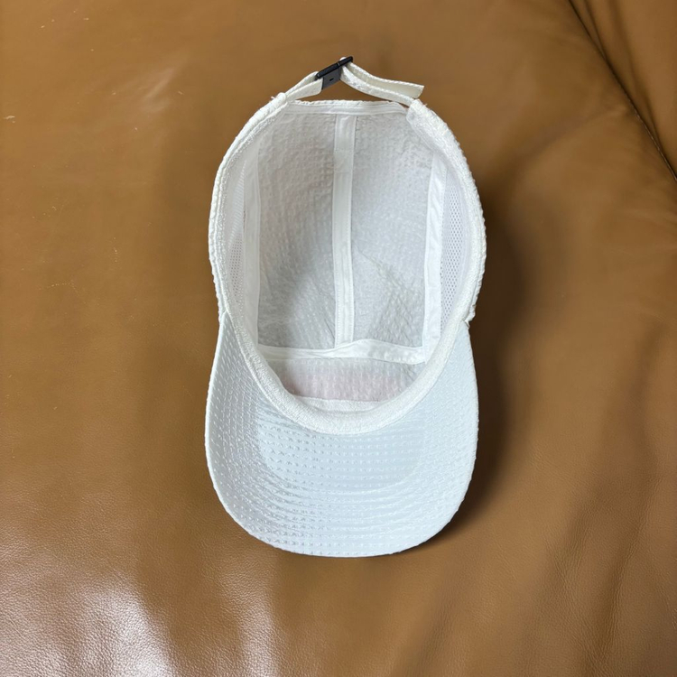 슈프림 캠프캡 모자 박스로고 시어서커 메쉬 화이트 이미지