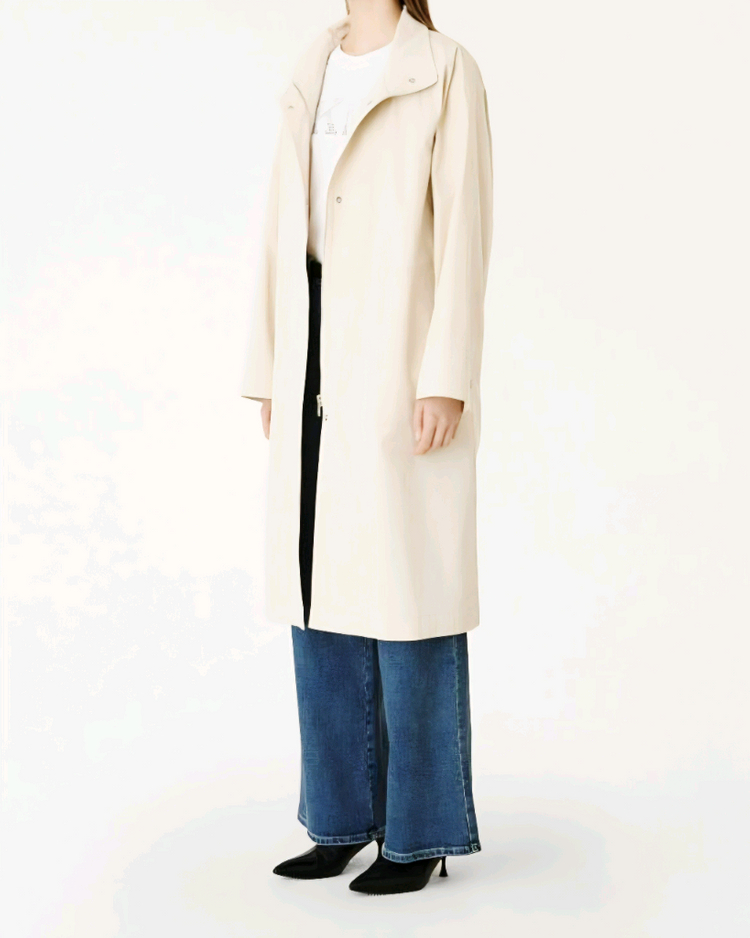 한섬 DKNY 디케이엔와이 (25SS) 하이넥 트렌치 코트 나그랑핏--1