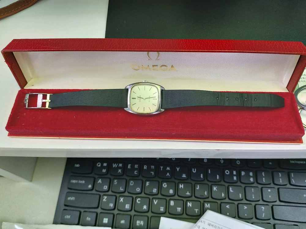 오메가 드빌 여성 빈티지 시계--4