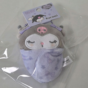 산리오 베이비 쿠로미 포대기 오쿠루미 마스코트 홀더 인형 키링 이미지