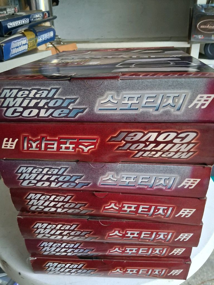 경동 k-392 뉴스포티지 자동차 전용 메탈 미러 커버크롬몰딩 미러몰딩세트 이미지