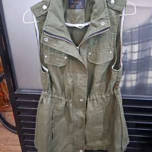 오리 화려 무슬리브 조끼(M)