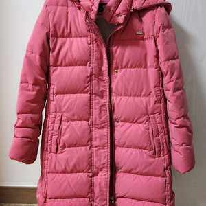 베네통 키즈 여아 핑크 롱패딩 150 이미지