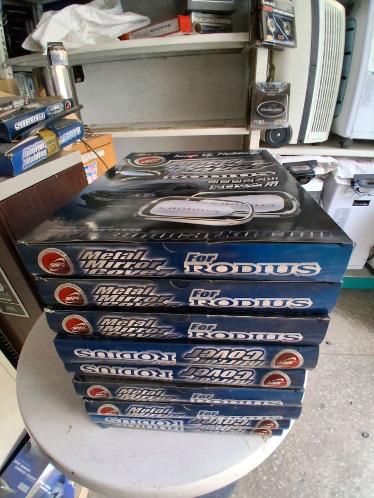 로디우스 자동차 전용 미러 커버 크롬몰딩세트 (테두리)경동k-370 이미지