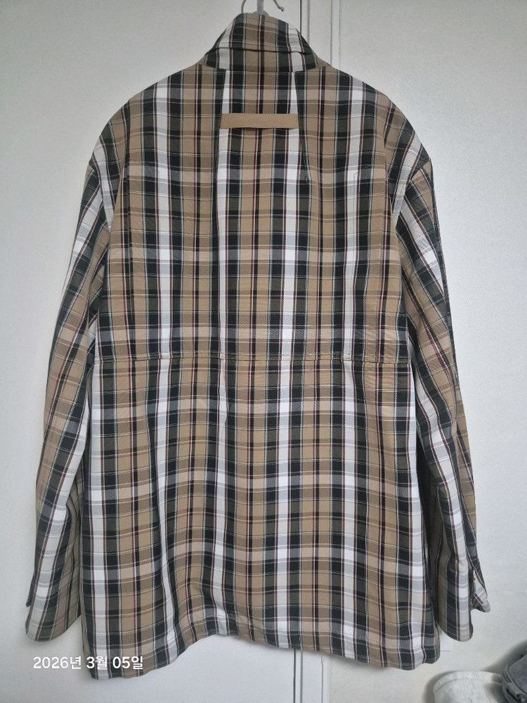 타임옴므 체크 드로우스트링 점퍼 100 이미지