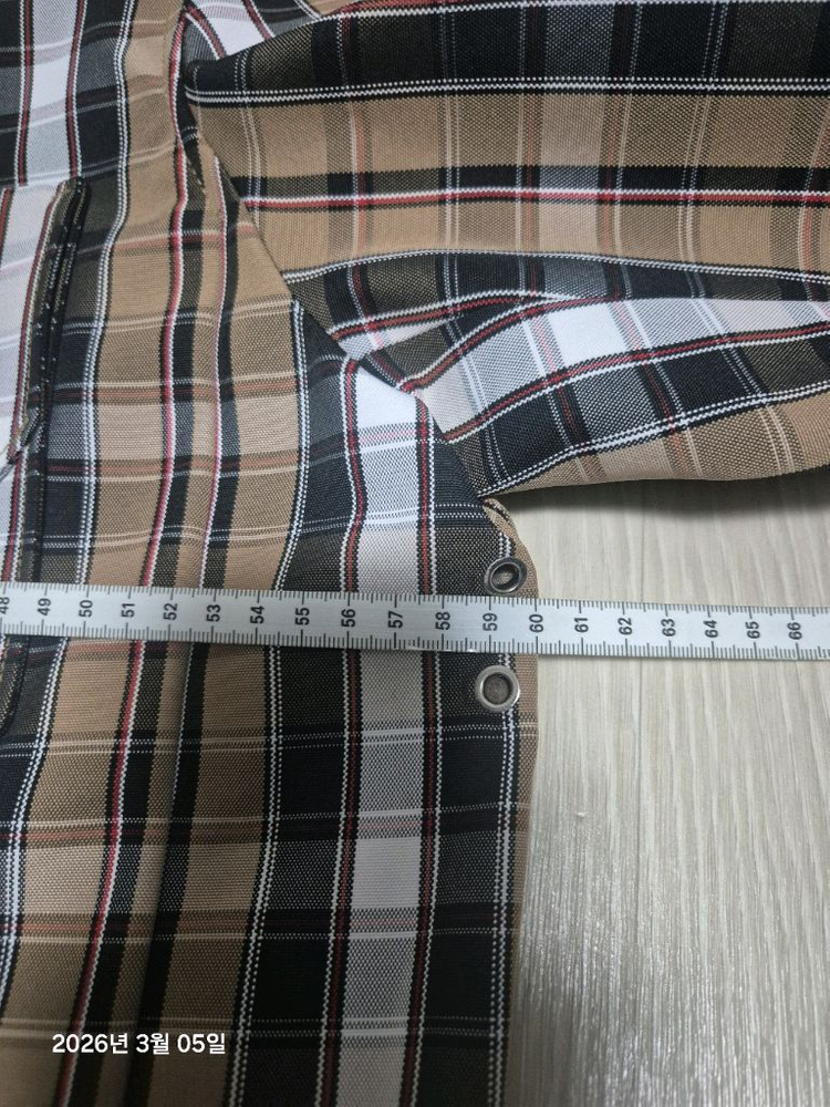 타임옴므 체크 드로우스트링 점퍼 100 이미지