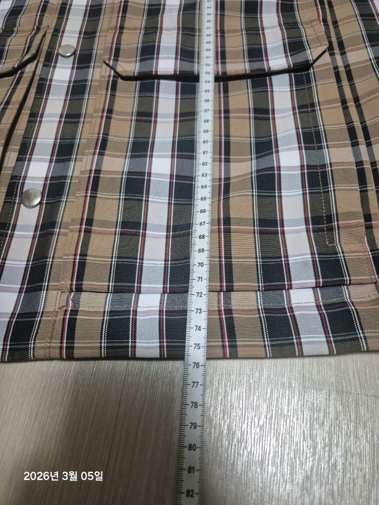 타임옴므 체크 드로우스트링 점퍼 100 이미지