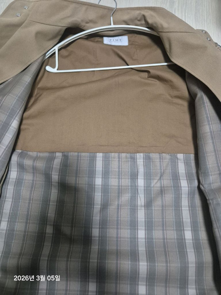 타임옴므 체크 드로우스트링 점퍼 100 이미지