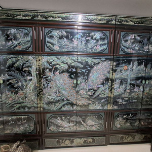 자개장식 전통 수납장