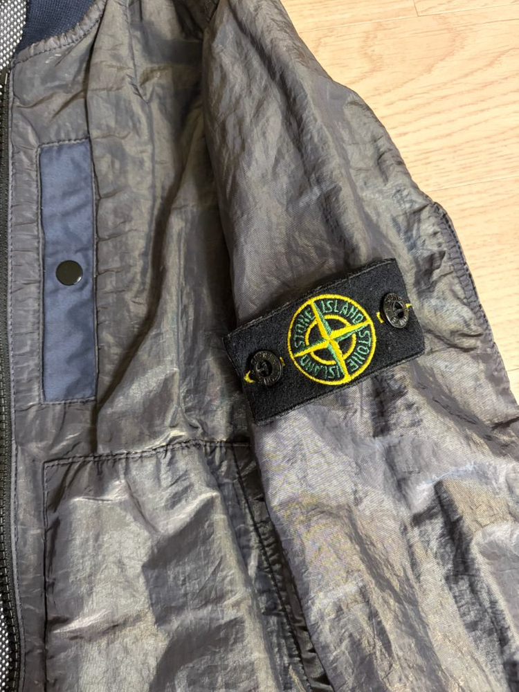스톤아일랜드 주니어 나일론메탈 투톤 바람막이--1