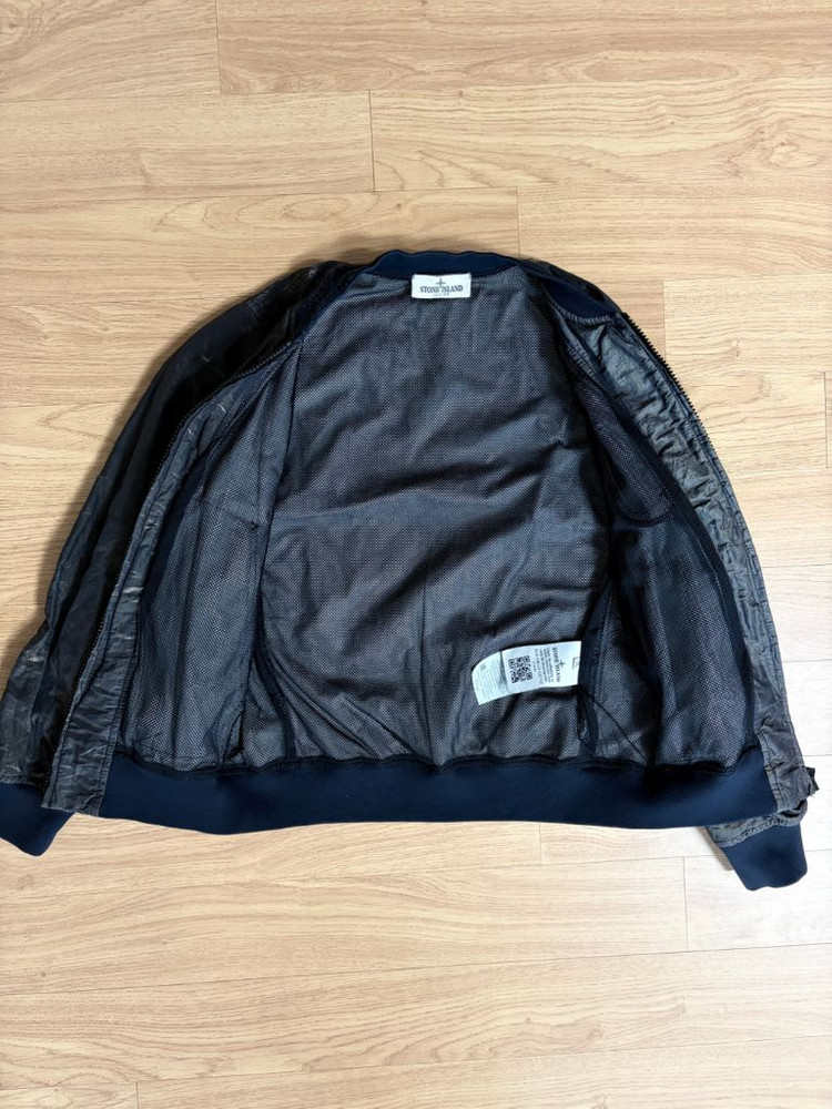 스톤아일랜드 주니어 나일론메탈 투톤 바람막이--4