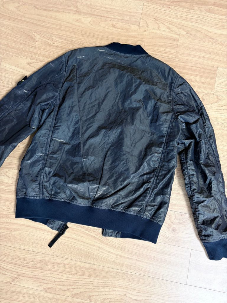 스톤아일랜드 주니어 나일론메탈 투톤 바람막이--6