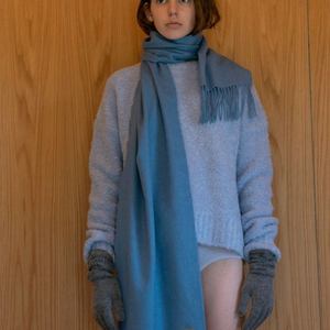 le17septembre 르917 캐시미어 머플러 스카이블루 새상품