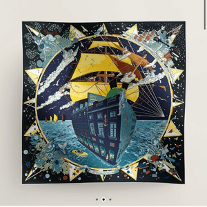 에르메스 까레 90 스카프 / 마린 퐁쎄 / 새상품 이미지