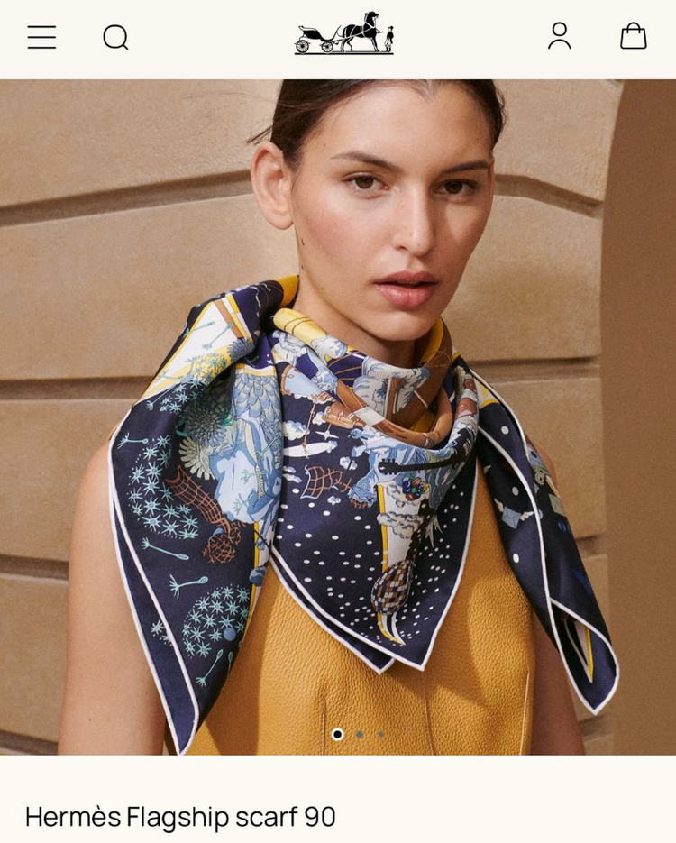 에르메스 까레 90 스카프 / 마린 퐁쎄 / 새상품 이미지